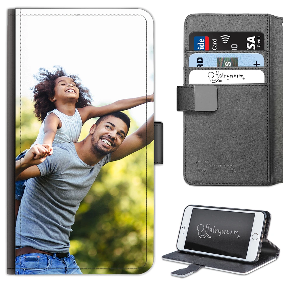 Personalised PU Leather Phone Case Photo Collage Cover For Htc Lg Nokia Oneplus - Image 1 of 4