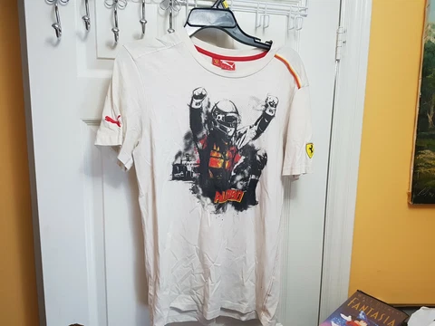 Puma Ferrari Scuderia Fernando Alonso T-Shirt Legend F1 Double Champion Size: M Cover