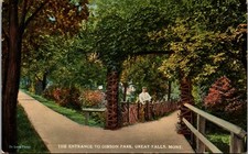 Great Falls, Montana, Gibson Park, Entrance Postcard 