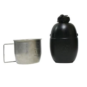 Genuine British Army Surplus 58 Pattern Water Bottle With Steel Crusader Cup - Picture 1 of 2