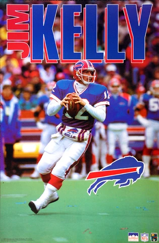 JIM KELLY Buffalo Bills QB 1992 Vintage Original Starline 22x34 Football POSTER Cover
