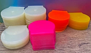 115 Multi-Color CD DVD R Disc Clam C Poly Plastic Storage Cases 5mm - Afbeelding 1 van 3