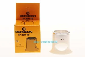 BERGEON 2611-TB No.2 RELOJERO LUPA GAFAS CON ANILLO DE ALUMINIO NUEVO - Imagen 1 de 1