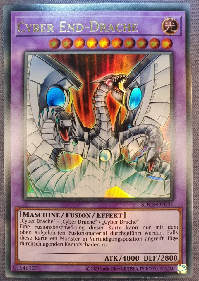 Cyber End Drache Neu! Ultra Rare Holo Yugioh Deutsch SDCS-041 Cyber Drache Deck - Bild 1 von 1