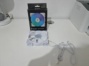 120mm Fractal Design Prisma AL-12 PWM ARGB, White, 7 Blade, PWM, 2000rpm, 85.71C - Photo 1/3