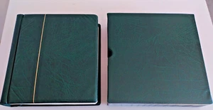 ALBUM LEUCHTTURM VERT ETUI +RELIURE TRS BON ETAT - Imagen 1 de 2