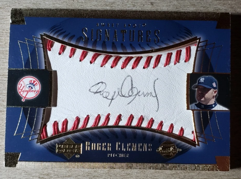 2003 Upper Deck Sweet Spot Roger Clemens Auto New York Yankees Autograph - Image 1 of 2