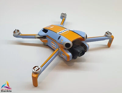 DJI MINI 4 PRO - SKIN - DESIGN: GULF + 10x Akku- sowie DJI RC2 + RC-N2 Folie - Bild 1 von 4