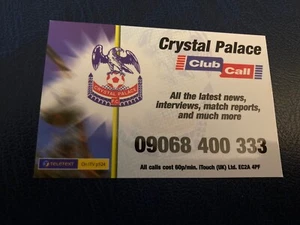 CRYSTAL PALACE Club Call card and fixture list 2002-2003 - Picture 1 of 2