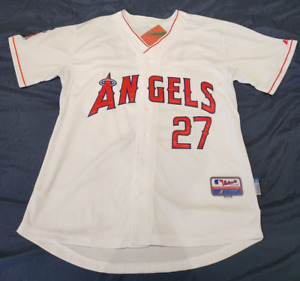 Majestic Cool Base Los Angeles Anaheim Angels Mike Trout #27 Size 48 MLB Jersey