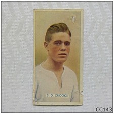 Carreras Famous Footballers #46 S.D. Crooks Derby County Cigarette Card (CC143)