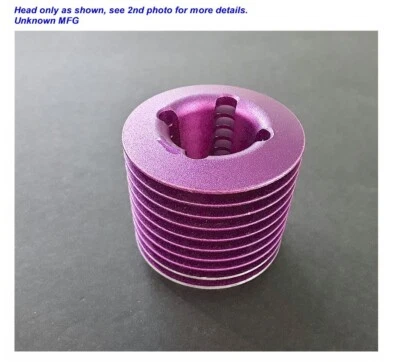 Vintage RC Car Purple Cooling Head HPI Savage ? Hardcore ? Powerline ? T-Maxx ? - Image 1 of 2