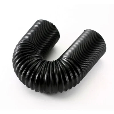 63mm Flexible Intake Hose Ducting Feed Pipe Tube For Car Cold Air Filter Black - Image 1 of 4