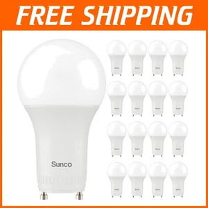 16 Premium GU24 Dimmable LED Bulbs - 9W A19, 800 Lumens, Shatter Resistant - Picture 1 of 9