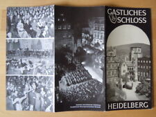 Reise Prospekt 50er Jahre HEIDELBERG Schloss Casino