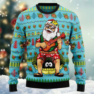 Santa Claus Ugly Christmas 3D SWEATER US SIZE ALL OVER PRINT FATHER DAY GIFT