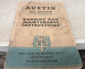 1957 AUSTIN A55 UTE & VAN Original Instruction Book - Picture 1 of 3