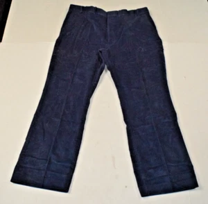 Vintage Leisure Pants Casual Sportswear Co 60s Size W39 L29 Inky Blue Corduroy - Picture 1 of 11