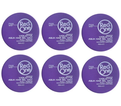 RedOne Aqua Hair Gel Wax Full Force Violetta, (6er Pack) 150ml - Bild 1 von 2