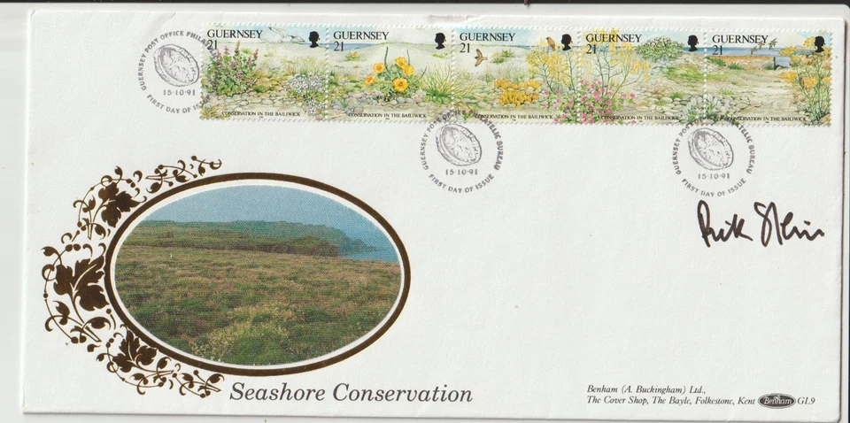 RICK STEIN - SIGNED - 1991 " SEASHORE CONSERVATION " FIRST DAY COVER - Image 1 of 1