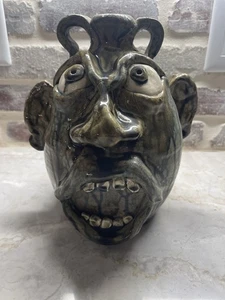 WA BLUMEN KERAMIK JO FLOWERS N. CAROLINA VOLKSKUNST DOPPELSEITIGER KRUG 10" - Bild 1 von 9