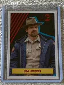 2019 Topps Stranger Things 2 Character Sticker #CS-2 Jim Hopper NM - Picture 1 of 2