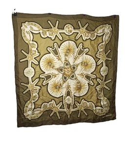 Foulard Hermès vintage Les Éperons años 70 carré soie signé Françoise de la Perriè - Imagen 1 de 7