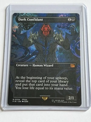Dark Confidant 334  MTG Final Fantasy 2025  Mint - 9.0 +  Borderless Mythic Rare - Image 1 of 4
