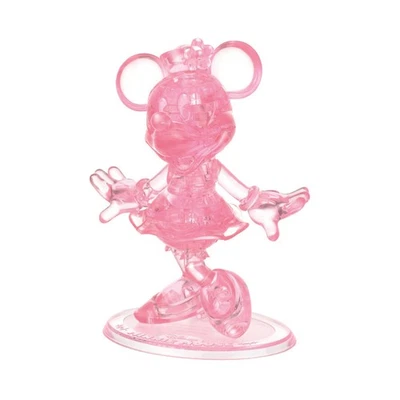 Nuevo - Rompecabezas de cristal 3D BePuzzled - Disney Minnie Mouse: 39 piezas - Edades 12+ Foto 1 de 3