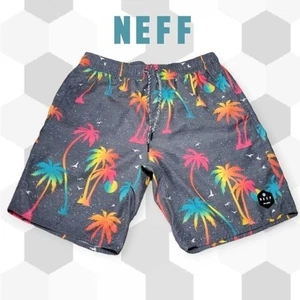 NEFF Herren Night Wilder Whirlpool Bade Board Shorts Grau M - Bild 1 von 11