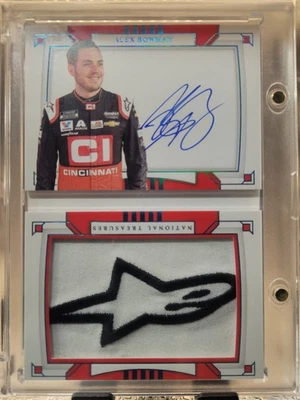 Alex Bowman 2020 Panini National Treasures 1/1 ALPINESTARS Autograph Booklet - Image 1 of 2