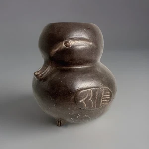 Rare Met Museum MMA c 90 Black Clay Bird Effigy Vessel Pre Columbian Style Decor - Bild 1 von 21
