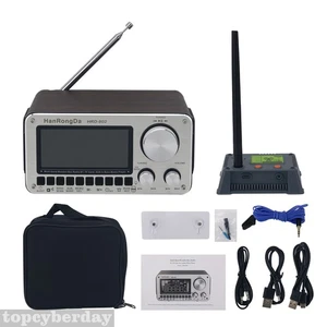 HRD-802 Ricevitore radio full band doppio altoparlante FM/MW/SW/VHF/UHF/AIR/WB RX BT5.2 - Foto 1 di 9