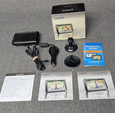 Garmin Nuvi GPS Maps 255W Navigation with Charger & Mount Bundle TESTED  - Image 1 of 4