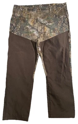 Wrangler Pro Grear Brush Guard Realtree Canvas Camo Hunting Jeans Men 42x30 - Image 1 of 4