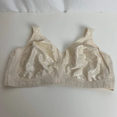 Playtex 18 Hour Comfort Strap Full Coverage Wirefree Bra Sz 48D #4693 Beige - Image 1 of 4