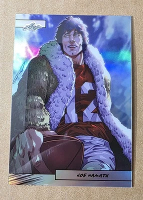 2024 Leaf Anime Nation серия 2 Joe Namath AN2B-10 серебристый 56/99 New York Jets - Изображение 1 из 2