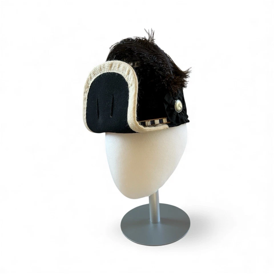 Sombrero ladeado de oficial británico 1755 réplica hecha a mano reproducción militar de colección Foto 1 de 4