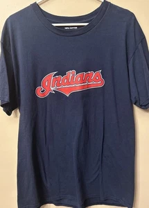 Cleveland Indians, Omar Vizquel #13 Blue Large T-shirt - Picture 1 of 5