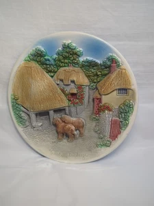 Pill Pixie 3-D Caulkware Plate Fowey Cornwall England VTG. Cockington Forge - Picture 1 of 14