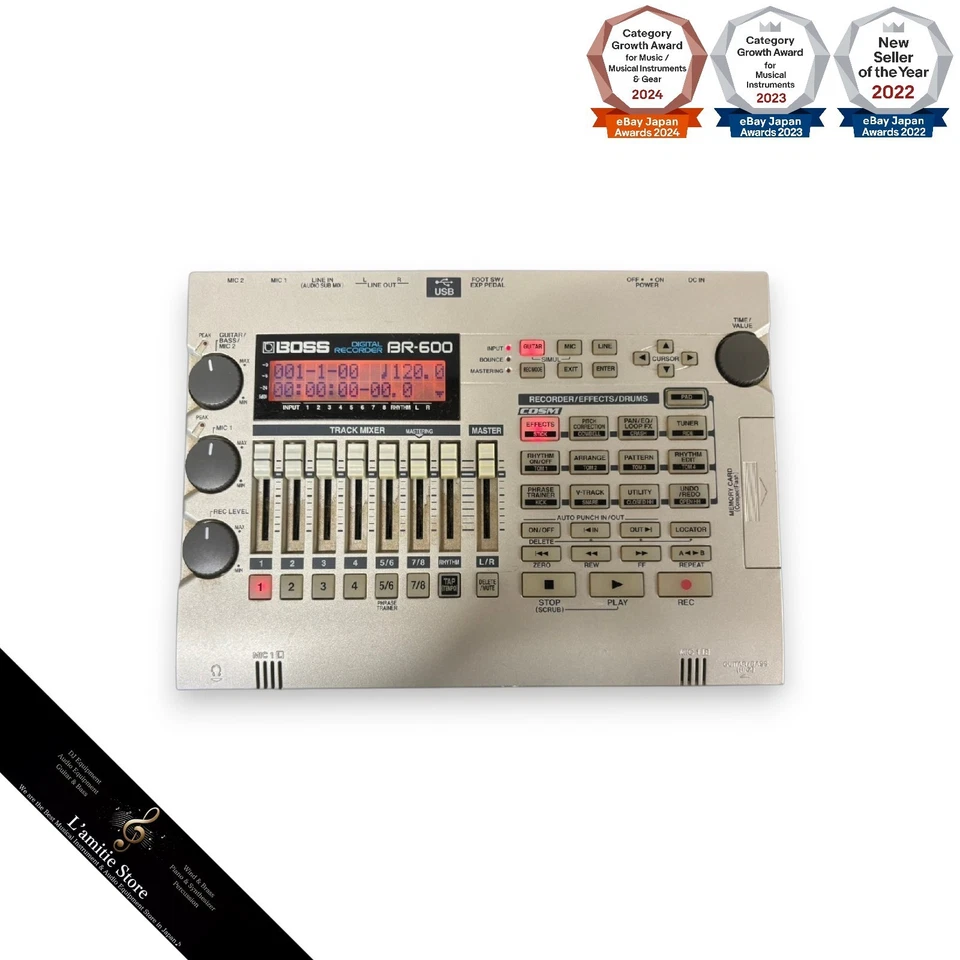 BOSS BR-600 Multi Track Digital Recorder 8 Spuren COSM WAV / AIFF BR600 getestet - Bild 1 von 4