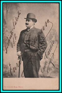 ENRICO CARUSO - Italian Tenor - Original Vintage HANDSIGNED Postcard 1903 - Picture 1 of 2
