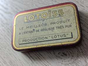 Antique Pharmaceutical Metal Box - Lotus - Picture 1 of 4