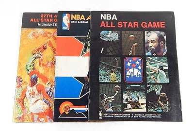 Lot of (3) 1974 1975 1977 NBA All Star Game Programs - Image 1 of 4