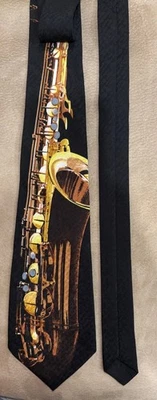 SAXOFÓN VINTAGE A. ROGERS CORBATA CUELLO 100% POLIÉSTER Foto 1 de 2