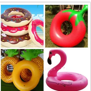 Flotador hinchable Piscina playa Colchon colchoneta FLAMENCO PIÑA FRESA DONUT - Imagen 1 de 11