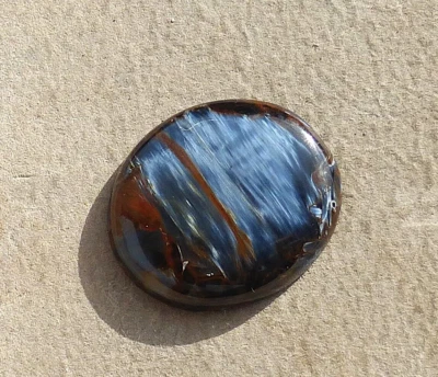 Cabujón Pietersite natural corte a mano marrón/negro/azul de Namibia TCW 35,80 Foto 1 de 4