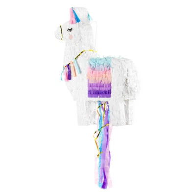 Piñata Lama in Weiß 41x49,5x10cm Partyzubehör - Bild 1 von 2