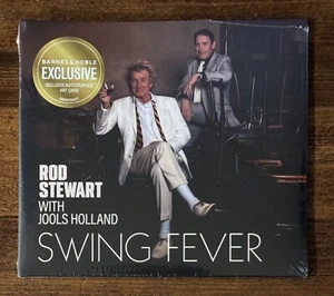 Rod Stewart Swing Fever CD & Exclusive Autographed Art Card Photograph IN HAND - Picture 1 of 2
