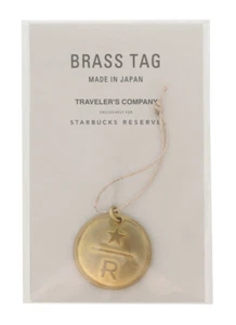 TRAVELER'S company Starbucks Reserve Roastery Tokyo Brass Tag Limited Edition - Picture 1 of 5